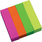 Закладки самоклеящиеся бумажные 4цв*100л 50*12мм 82215