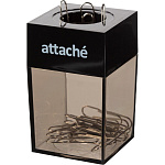 Скрепочница магнитная Attache 612599, 43х69мм + 20шт скрепок, черная