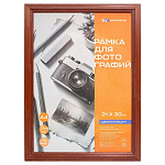 Фоторамка 21*30см красное дерево, Workmate, 15-8186, небьющ. стекло, 17мм