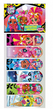 Закладки магнитно-пластиковые 6шт Cave Club, 90318