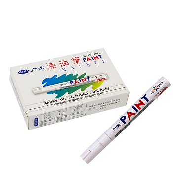 Маркер-краска 2-4мм Белая Alingar AL6847