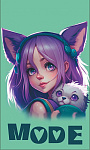Блокнот А7 40л ''Аниме Animal girls'', клетка 74151, скрепка 65*98мм Блокнот А7 40л ''Аниме Animal girls'', клетка 74151, скрепка 65*98мм