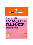 Блок самокл. 76*76мм 100л розовый пастель 14-2567 Workmate