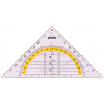 Транспортир в треугольнике 16см Centrum 81831