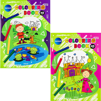 Раскраска Centrum 48л 210*285мм 2 дизайна 82100