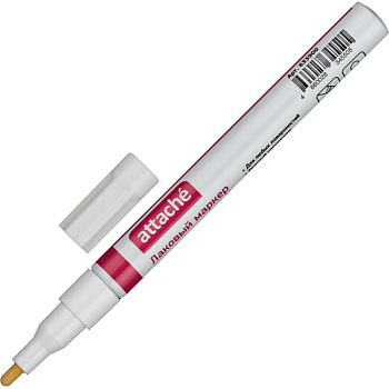 Маркер-краска 2мм Белый Attache лаковый 633900