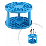 Подставка д/кистей Стамм, пластик, голубая ПК102