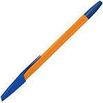 Ручка шариковая синяя ErichKrause R-301 ORANGE 43194/ 22187 оранжевый корпус