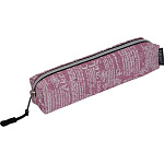 Пенал deVENTE. Text 21x4x4см, 7025264, розовый, прямоугольный, на молнии, текстильный с искрящейся поверхностью, с подкладом