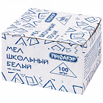 Мелки белые 100шт Пифагор, квадратный 227440 Мелки белые 100шт Пифагор, квадратный 227440