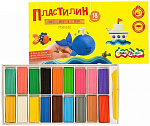 Пластилин  18цв Каляка-Маляка ПКМ18-П 270гр, 3+ ячейки пластик