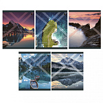 Тетрадь А5 48л скоба клетка Alingar Необычный пейзаж AL10375