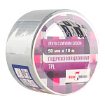 Армированная лента, 50мм*10м, TPLS10S серая, в и/у, Klebebander