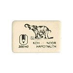 Ластик Koh-i-Noor 300/40 белый, каучук 35,5х23мм ELEPHANT
