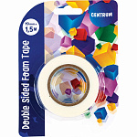 Скотч двухсторонний 19мм*1.5м Centrum на вспененной основе 80155
