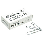 Скрепки 50мм 50шт металлические GLOBUS С50-50