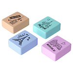 Ластик Berlingo Capitals, Blc_00460 прямоуг., термопл. резина, ассорти, 23*19*9мм