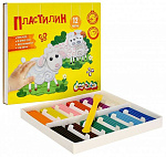 Пластилин  12цв Каляка-Маляка со стеком ПКМ12, 180 гр3+