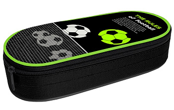 Пенал корпусный овальный Centrum ''Футбол'', 74486, полиэстер