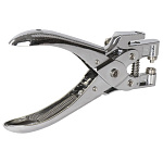 Дырокол металлический на 1 отверстие для люверса BRAUBERG, до 30 листов, диаметр отверстия 5 мм, 227792