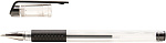 Ручка гелевая черная 0,7мм Buro Urgent, 1657629 грип, (стержень 130мм)