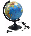 Глобус D=210мм Физико-политический с подсветкой К012100089