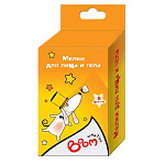 Мелки д/лица и тела 6цв 0108-6006 выдвижной пластиковый корпус Boom.Creativo