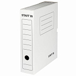 Короб архивный с клапаном микрогофрокартон, 75мм, белый 128858