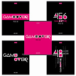 Тетрадь А5, 80л Hatber. Game over, 80Т5В1_25738 скоба, клетка